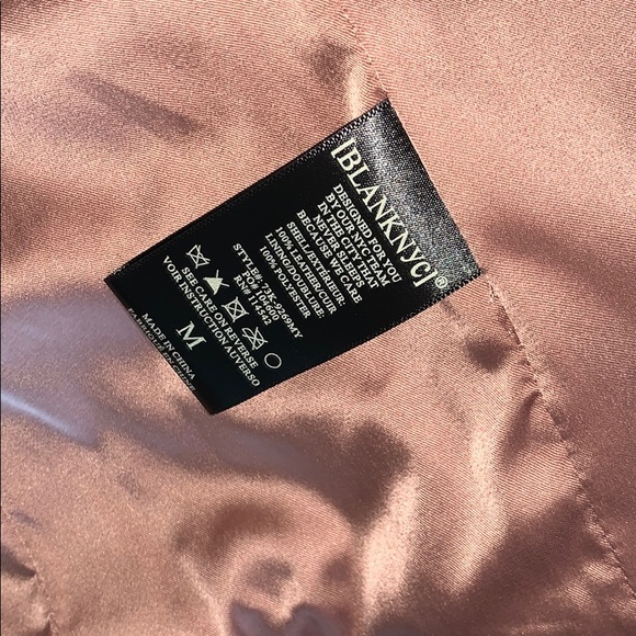 BLANK NYC Blush Pink Candy Crush Suede Moto Jacket Medium - Picture 8 of 12